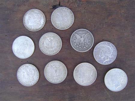 Silver dollars