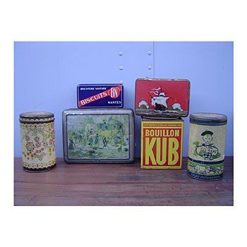 Tins.French.($10 each)