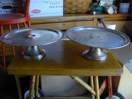 cake stands.12tall4.5dia