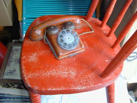 telephone,Toy, red