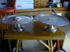 cake stands.12tall4.5dia