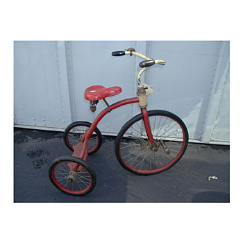 tricycle, red, classic