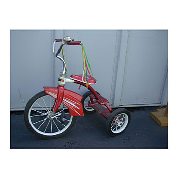 tricycle, red